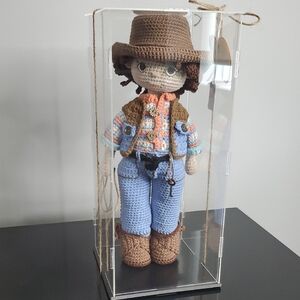 Collectible Handcrafted Crochet Cowboy Doll (Stephan)